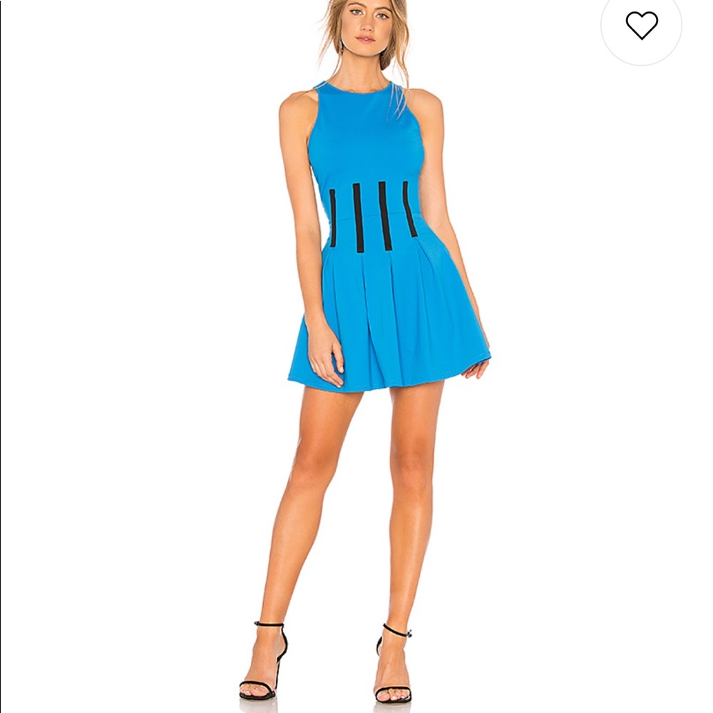 NBD Formula Mini Dress - cerulean blue- XS